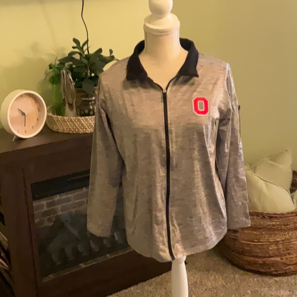 Women’s Size Large Ohio State Zip Up Light Weight Jacket, NWT
